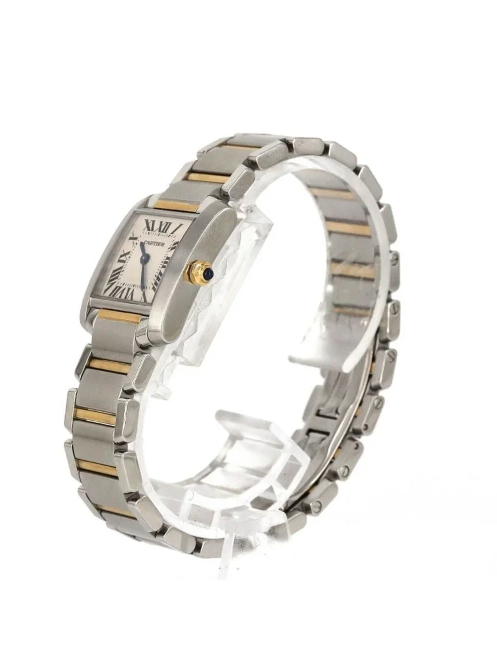 Cartier Tank Francaise SM Stainless Steel Yellow Gold Quartz Watch